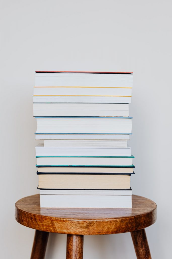 image of a stack of books